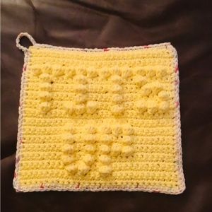 Handmade - “TI&$s UP” Crochet Potholder
